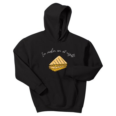 IM MakeN Em At Night Meme Grilled Cheese Sandwich Funny Kids Hoodie