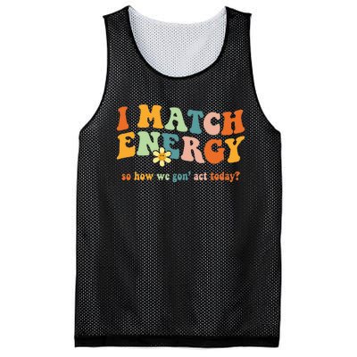 I Match Energy Sarcastic Hustler Mesh Reversible Basketball Jersey Tank