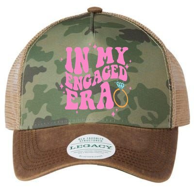 In My Engaged Era Groovy Bride Bachelorette Party Bridesmaid  Legacy Tie Dye Trucker Hat