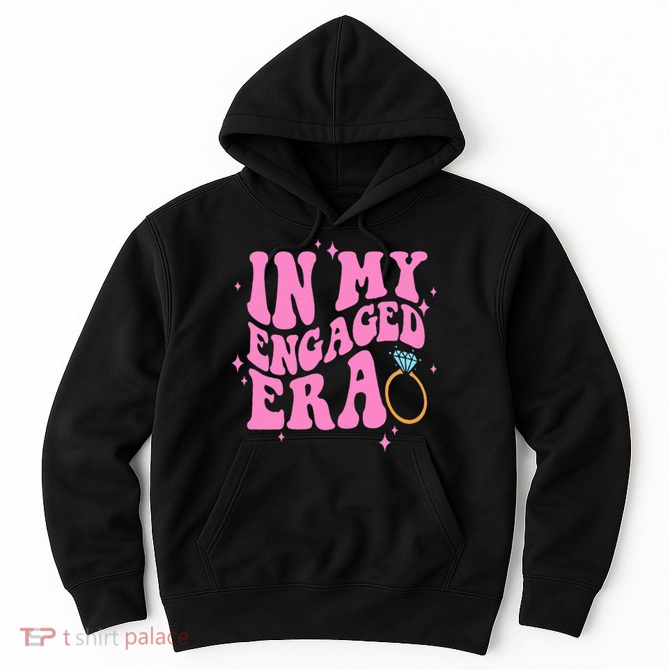 In My Engaged Era Groovy Bride Bachelorette Party Bridesmaid  Hoodie