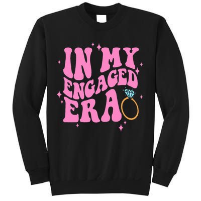 In My Engaged Era Groovy Bride Bachelorette Party Bridesmaid  Sweatshirt