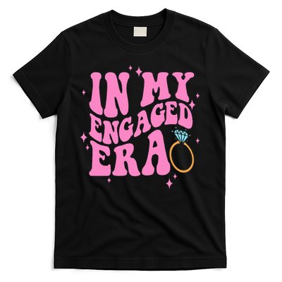 In My Engaged Era Groovy Bride Bachelorette Party Bridesmaid  T-Shirt