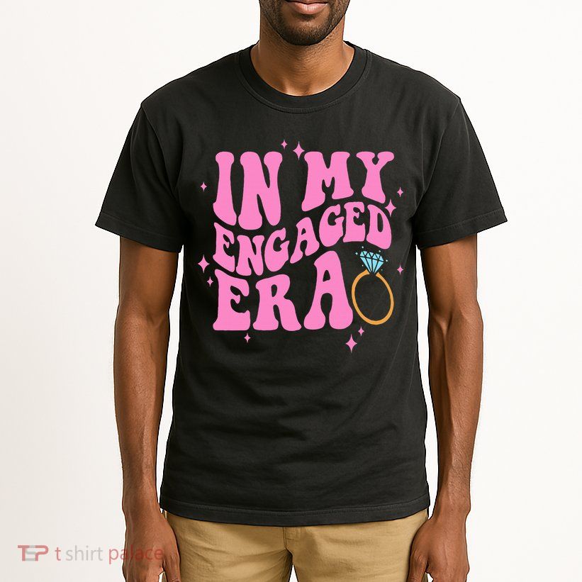 In My Engaged Era Groovy Bride Bachelorette Party Bridesmaid  Tall T-Shirt