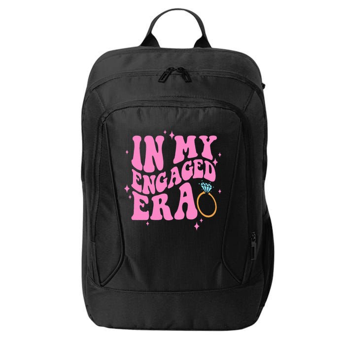 In My Engaged Era Groovy Bride Bachelorette Party Bridesmaid  City Backpack