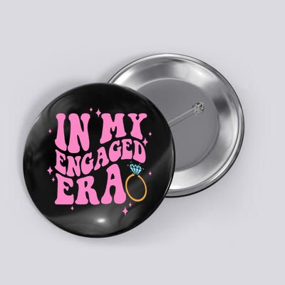 In My Engaged Era Groovy Bride Bachelorette Party Bridesmaid  Button