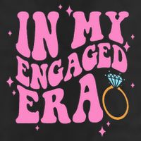 In My Engaged Era Groovy Bride Bachelorette Party Bridesmaid  11oz C Handle Ceramic Mug