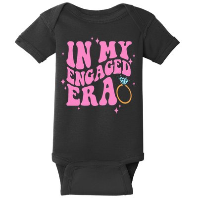 In My Engaged Era Groovy Bride Bachelorette Party Bridesmaid  Baby Bodysuit