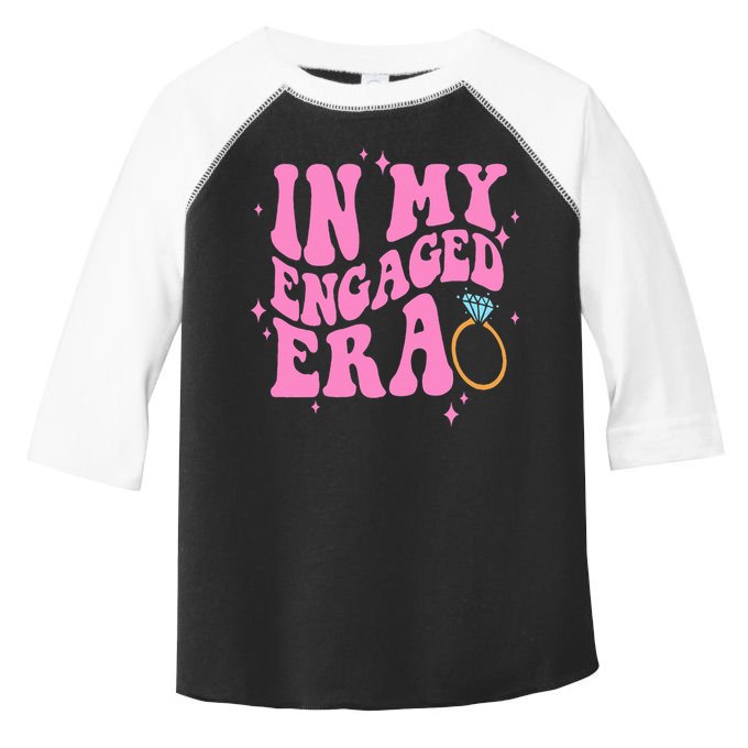 In My Engaged Era Groovy Bride Bachelorette Party Bridesmaid  Toddler Fine Jersey T-Shirt