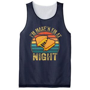 Im Making Em At Night Meme Grilled Cheese Sandwich Fast Food Mesh Reversible Basketball Jersey Tank