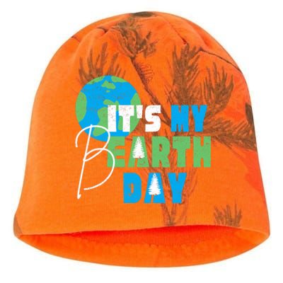 ItS My Earth Day Birthday April 22nd Environmental Advocate Kati - Camo Knit Beanie