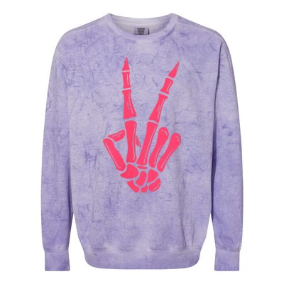 I Match Energy So How We Gone Act Today Funny Skeleton Hand Colorblast Crewneck Sweatshirt