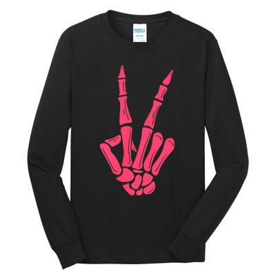 I Match Energy So How We Gone Act Today Funny Skeleton Hand Tall Long Sleeve T-Shirt