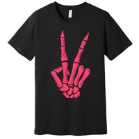 I Match Energy So How We Gone Act Today Funny Skeleton Hand Premium T-Shirt