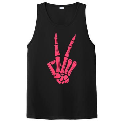 I Match Energy So How We Gone Act Today Funny Skeleton Hand PosiCharge Competitor Tank