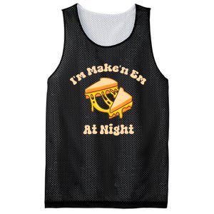 IM Makin Em At Night Meme Grilled Cheese Sandwich Fast Food Mesh Reversible Basketball Jersey Tank