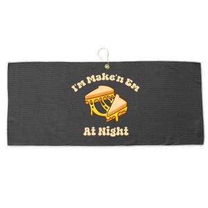 IM Makin Em At Night Meme Grilled Cheese Sandwich Fast Food Large Microfiber Waffle Golf Towel