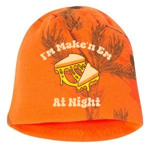 IM Makin Em At Night Meme Grilled Cheese Sandwich Fast Food Kati - Camo Knit Beanie