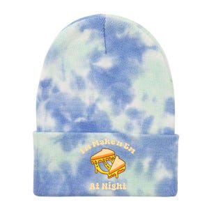 IM Makin Em At Night Meme Grilled Cheese Sandwich Fast Food Tie Dye 12in Knit Beanie