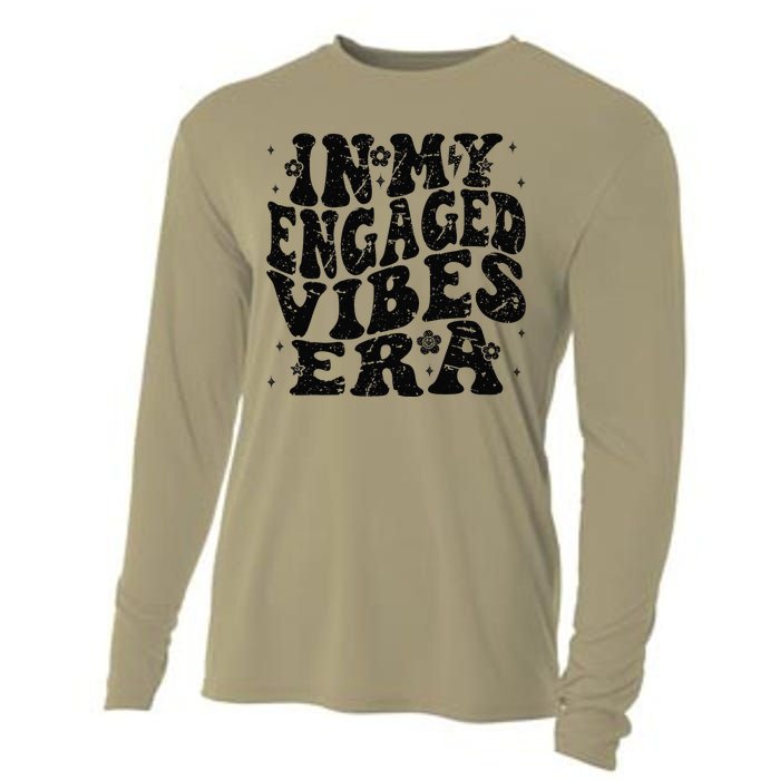 In My Engaged Vibes Era Funny Engagement Celebration Cooling Performance Long Sleeve Crew