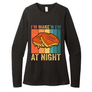 Im Making Em At Night Meme Grilled Cheese Sandwich Fast Food Womens CVC Long Sleeve Shirt