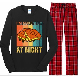 Im Making Em At Night Meme Grilled Cheese Sandwich Fast Food Long Sleeve Pajama Set