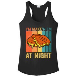 Im Making Em At Night Meme Grilled Cheese Sandwich Fast Food Ladies PosiCharge Competitor Racerback Tank