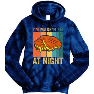 Im Making Em At Night Meme Grilled Cheese Sandwich Fast Food Tie Dye Hoodie