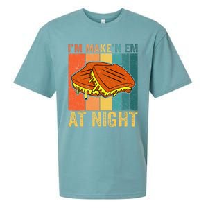 Im Making Em At Night Meme Grilled Cheese Sandwich Fast Food Sueded Cloud Jersey T-Shirt