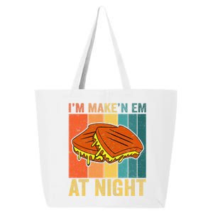 Im Making Em At Night Meme Grilled Cheese Sandwich Fast Food 25L Jumbo Tote