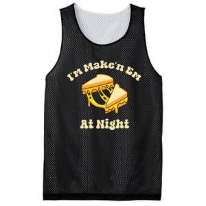 IM Makin Em At Night Meme Grilled Cheese Sandwich Fast Food Mesh Reversible Basketball Jersey Tank