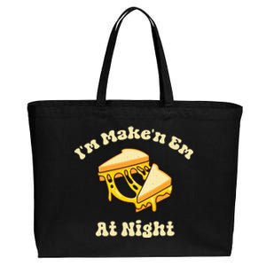 IM Makin Em At Night Meme Grilled Cheese Sandwich Fast Food Cotton Canvas Jumbo Tote