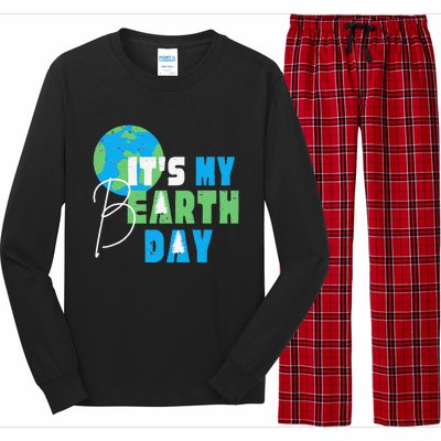 It's My Earth Day Birthday April 22nd Environmental Advocate Long Sleeve Pajama Set