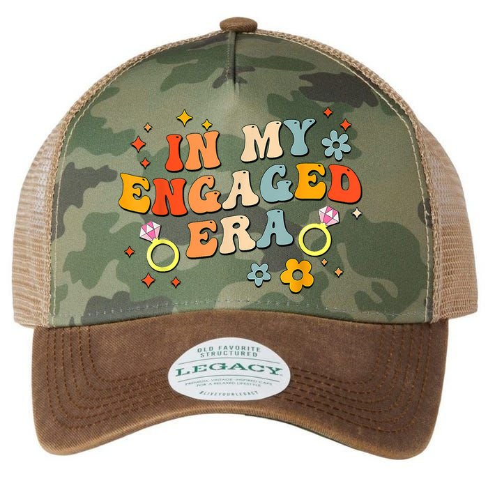 In My Engaged Era Groovy Bride Bachelorette Party Legacy Tie Dye Trucker Hat