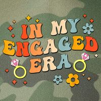 In My Engaged Era Groovy Bride Bachelorette Party Legacy Tie Dye Trucker Hat