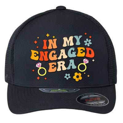 In My Engaged Era Groovy Bride Bachelorette Party Flexfit Unipanel Trucker Cap