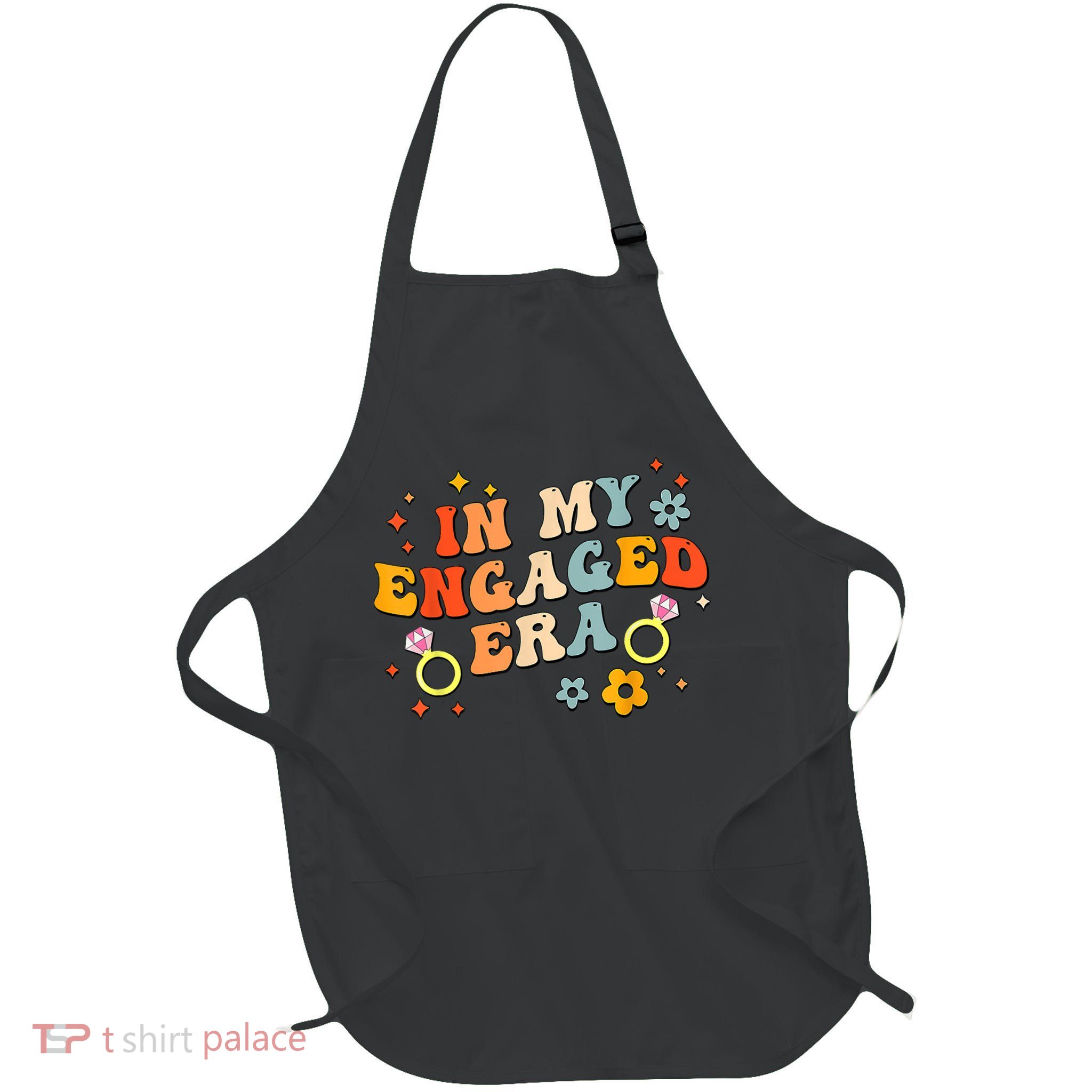 In My Engaged Era Groovy Bride Bachelorette Party Apron