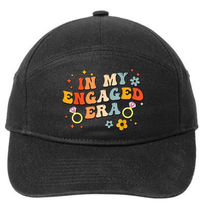 In My Engaged Era Groovy Bride Bachelorette Party 7-Panel Snapback Hat