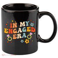 In My Engaged Era Groovy Bride Bachelorette Party 11oz C Handle Ceramic Mug