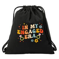 In My Engaged Era Groovy Bride Bachelorette Party Drawstring Bag
