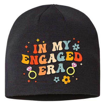 In My Engaged Era Groovy Bride Bachelorette Party Sustainable Beanie