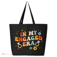 In My Engaged Era Groovy Bride Bachelorette Party 25L Jumbo Tote