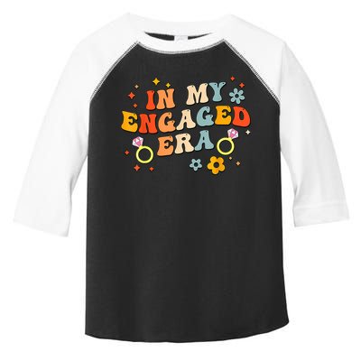 In My Engaged Era Groovy Bride Bachelorette Party Toddler Fine Jersey T-Shirt