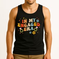 In My Engaged Era Groovy Bride Bachelorette Party Tank Top