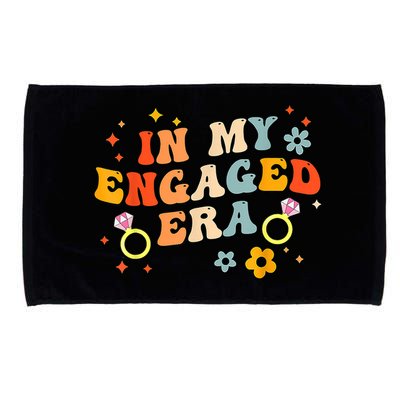 In My Engaged Era Groovy Bride Bachelorette Party Microfiber Hand Towel