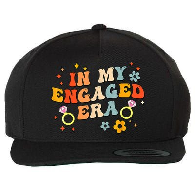 In My Engaged Era Groovy Bride Bachelorette Party Wool Snapback Cap