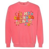 In My Engaged Era Groovy Bride Bachelorette Party Garment-Dyed Sweatshirt
