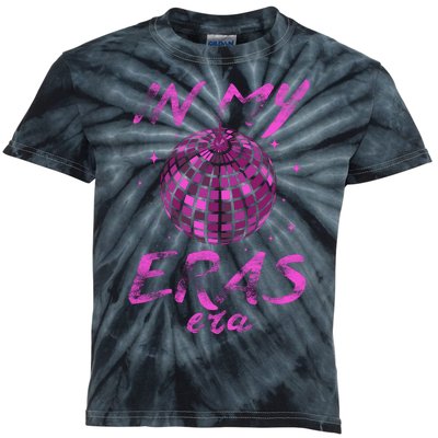 In My Eras Era Funny Disco Ball Retro 70s Kids Tie-Dye T-Shirt