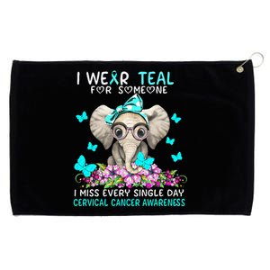 I miss every single day Cervical Cancer Awareness Grommeted Golf Towel