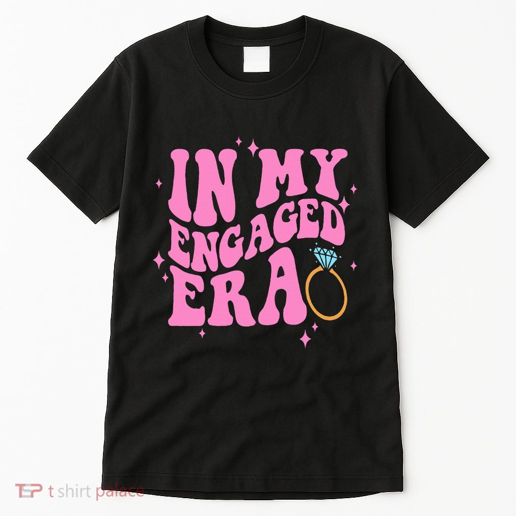 In My Engaged Era Groovy Bride Bachelorette Party Tall T-Shirt