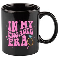 In My Engaged Era Groovy Bride Bachelorette Party 11oz C Handle Ceramic Mug
